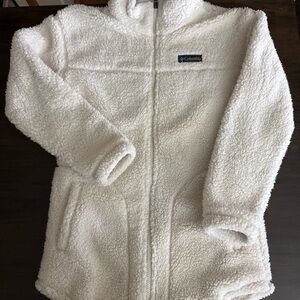 Columbia Girls’ West Bend White full zip Fleece Jacket - L